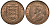 Джерси 1/24 шиллинга 1935 Георг V (1910-1936) KM 15 бронза UNC 3996-811