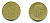 Италия 200 лир 1986 R, шестерня KM 105 алюминиевая бронза 25-927