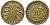 ГЕРМАНИЯ 10 РЕЙХСПФЕННИГОВ 1925 D KM 40, J.317 алюминиевая бронза 72-1545
