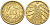 ГЕРМАНИЯ 10 РЕНТЕНПФЕННИГОВ 1924 А KM 33, J. 309 алюминиевая бронза 4401-347