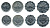 Ирак лот из 4 монет 1981-1990 (5, 10, 25, 50 филс) пальмы UNC 00-00