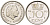 Нидерланды 10 центов 1980 Юлиана (1949-1980) KM 182 никель 3457-1129