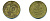 ФРГ 10 ПФЕННИГОВ 1984 J KM 108, J.383 сталь плакированная латунью 46-1446