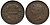 Стрейтс-Сетлментс 1/4 цента 1845 Ост-Индская компания KM 1 медь 100-1217