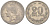 Аргентина 20 сентаво 1920 голова свободы влево KM 36, CJ 69, Schon 39 медно-никель    60-911