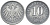 ГЕРМАНИЯ 10 ПФЕННИГОВ 1921 KM 26, J. 299 цинк 4401-213