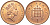 Великобритания 1 пенни 1993 Елизавета II (1952-2022) KM 935a, Spink 4391 (B4) сталь плакированная медью 117-132