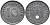 ГЕРМАНИЯ 10 РЕЙХСПФЕННИГОВ 1940 A, KM 101, J. 371 цинк 4525-1224