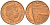 Великобритания 1 пенни 2009 Елизавета II (1952-2022) KM 1107, Spink B6 сталь плакированная медью UNC 4163-312