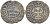 Польша 1/2 гроша (полугрош) 1492-1501 Ян I (1492-1501), династия Ягеллонов, вес 0,89 гр. серебро 1517-345