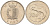 Мальта 10 центов 1992 золотая макрель KM 96 медно-никель 4588-234