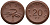 Саксония 20 пфеннигов 1921 колосья и серп J. N 53 фарфор UNC 1094-8-24