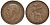 Великобритания 1 пенни 1919 Георг V (1910-1936) KM 810, Spink 4051 бронза 4123-1212
