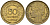 Франция 50 сантимов 1932 KM 894.1, Le Franc 192.15 алюминиевая бронза 4596-753