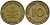 ФРГ 10 ПФЕННИГОВ 1949 F KM 103, J. 378 сталь плакированная латунью 98-524