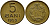 Румыния 5 бани 1953 KM 83.2 медь никель цинк 3458-253