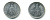 ФРГ 1 МАРКА 1971 J KM 110 медно-никель UNC 76-421
