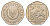 Кипр 50 центов 1998 похищение Европы KM 66 медно-никель 4650-1234