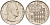 Монако 1 франк 1968 Ренье III (1949-2005) KM 140 никель    4601-936