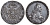 Россия 1 рубль 1768 ММД-EI Биткин 129, Петров 3 рубля серебро 00-000-00