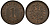 Германия 1 пфенниг 1886 А, старогербовка KM 1, J. 1 медь UNC 413-4911