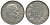 Сербия 2 динара 1915 Петр I Карагеоргиевич (1903-1918), с подписью дизайнера KM 26.3 серебро 186-1143