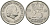 Нидерланды 25 центов 1951 Юлиана (1949-1980) KM 183 никель 96-125