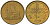 Египет 10 пиастров 1992 KM 732 латунь UNC 4579-323