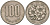 Япония 100 йен 1967 год 42, император Хирохито KM 82 медно-никель 4539-122