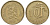 ФИНЛЯНДИЯ 10 МАРОК 1961 S, WIDE 1 KM 38 алюминиевая бронза 3334-1019