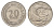 Сингапур 20 центов 1967 голубой марлин, тунец KM 4 медно-никель aUNC 4513-947