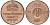 Швеция 1 эре 1966 Густав VI Адольф (1950-1973) KM 820 бронза 4609-1025