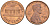 США 1 ЦЕНТ 1972 S, ЛИНКОЛЬН KM 201 медь цинк 188-157