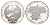 Лаос 50 кип 1989 Чемпионат Мира по футболу 1990 KM 34 серебро PROOF 1083-2-53