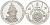 Россия медаль ND Федор Иоаннович (1584-1598), серия "Правители России", 23 мм, 6,28 гр серебро UNC AUC3-6-48