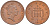 Великобритания 1 пенни 1990 Елизавета II (1952-2022) KM 935, Spink 4381 (B3) бронза 4594-124