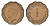 Кипр 1/2 пиастра 1944 Георг VI (1936-1952) KM 22a бронза 4649-1132