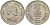 Индия 5 рупий 1985 на смерть Индиры Ганди KM 150 медно-никель aUNC 97-325