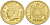 Монако 1 франк 1945 Луи II (1922-1949) KM 120 a алюминиевая бронза UNC 4402-732