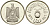 Египет 5 пиастров 1966 AH 1386 KM 397 серебро PROOF 00-000-00