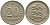 Эстония 20 центов 1935 Республика (1928-1940) KM 17 никель бронза 86-1456