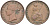 Великобритания 1/2 пенни 1857 Виктория (1837-1901) KM 726, Spink 3949 медь  1518-1345
