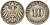 Германия 10 пфеннигов 1900 A KM 12, J. 13 медно-никель 4401-1142