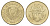 Кипр 10 центов 1983 ваза с птичками KM 56.1 никель латунь UNC 4652-337
