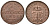 Пруссия 1 пфенниг 1868 А KM 480 медь PROOF 00-806-63