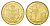 Сербия 5 динаров 2007 KM 40 никель латунь UNC 4695-326