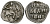 ВЕЛИКОЕ КНЯЖЕСТВО МОСКОВСКОЕ ДЕНГА 1535-1547 ИВАН IV ВАСИЛЬЕВИЧ, МОСКОВСКИЙ МОНЕТНЫЙ ДВОР, 0,33 ГР ГиК №23 серебро 262-722