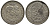 Дания 2 кроны 1923 HCN; GJ, 26 Апреля (1898-1923) серебряная свадьба Кристиана X и Александры KM 821 серебро 1522-642