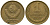 СССР 1 копейка 1989 Y 126a, Schon 75a латунь 4564-1039