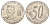 Эквадор 50 сентаво 2000 год-тип KM 108 нержавеющая сталь 4661-1046